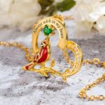 Embrace Eternal Memories – Cardinal Heart Pendant Necklace – For Remembering Loved Ones - Image 6