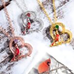 Embrace Eternal Memories – Cardinal Heart Pendant Necklace – For Remembering Loved Ones - Image 7