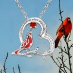Embrace Eternal Memories – Cardinal Heart Pendant Necklace – For Remembering Loved Ones - Image 8