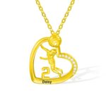 Celebrate Her Passion – Heart Necklace for Volleyball Girls – A Touch of Spirit and Strength - Image 2