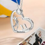 Celebrate Her Passion – Heart Necklace for Volleyball Girls – A Touch of Spirit and Strength - Image 5