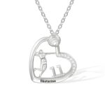 Heart Necklace for Volleyball Girls symbolizing passion