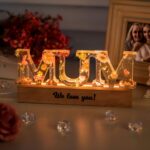 Illuminate Her Heart – Custom Floral Letter Night Light – A Tender Gift for Mom, Wife, or Girlfriend - Image 6