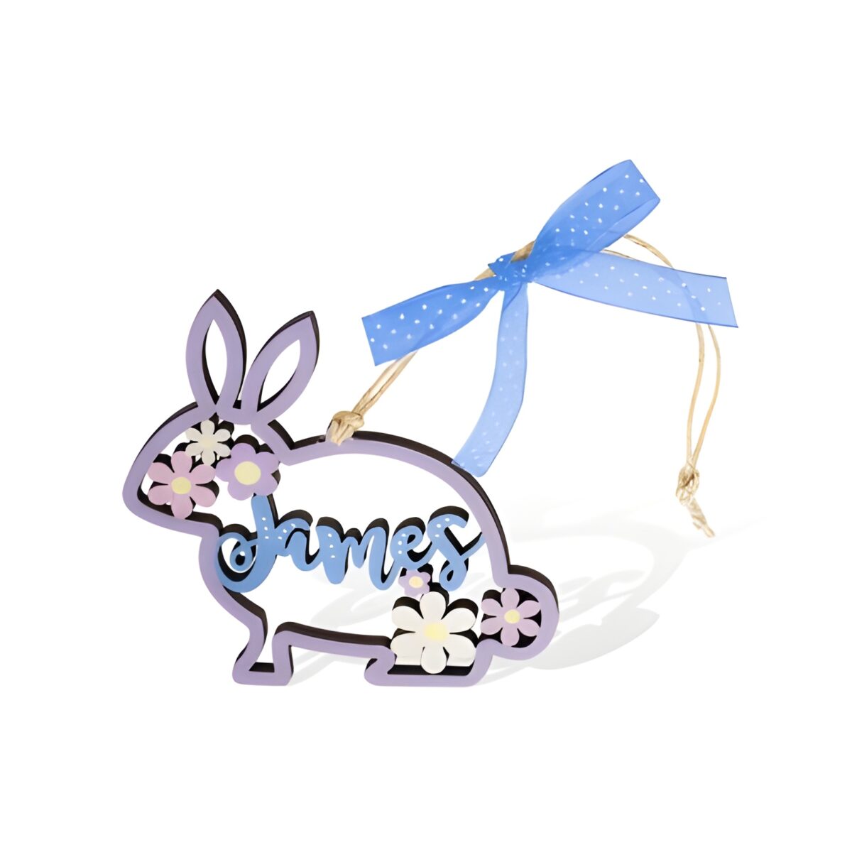 Personalized Colored Bunny Name Tags for Easter baskets