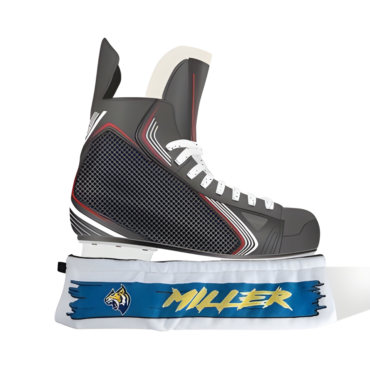 Custom skate blade covers and towel for young skaters