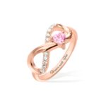 Embrace Eternal Love – Infinity Birthstone Ring with Angel Wings – A Promise for Her Most Cherished Moments - Image 3