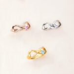 Embrace Eternal Love – Infinity Birthstone Ring with Angel Wings – A Promise for Her Most Cherished Moments - Image 6