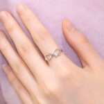 Embrace Eternal Love – Infinity Birthstone Ring with Angel Wings – A Promise for Her Most Cherished Moments - Image 7