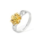 Embrace Sunshine and Hope – Custom Birthstone Sunflower Ring – For Her Special Moments - Image 2