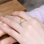 Embrace Sunshine and Hope – Custom Birthstone Sunflower Ring – For Her Special Moments - Image 8