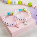 Celebrate Easter in Style with a Custom Bunny Name Pearl Bracelet – A Thoughtful Gift for Girls, Friends & Loved Ones - Image 3
