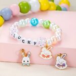 Celebrate Easter in Style with a Custom Bunny Name Pearl Bracelet – A Thoughtful Gift for Girls, Friends & Loved Ones - Image 4