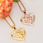 Embrace Eternal Love – Heart & Angel Name Necklace with Birthstone – A Cherished Keepsake for Mom, Grandma, or Wife - Image 4
