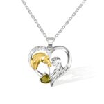 Embrace the Bond – Heart Necklace with Horse & Girl Charm – For Those Who Cherish Love and Loyalty - Image 3