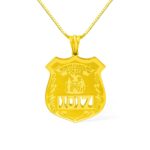 Honor Their Courage – Custom Police Badge Necklace – A Heartfelt Tribute for Fathers, Officers, and Loved Ones - Image 2