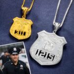 Honor Their Courage – Custom Police Badge Necklace – A Heartfelt Tribute for Fathers, Officers, and Loved Ones - Image 5