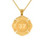 Honor Their Bravery – Engraved Firefighter Necklace – For Heroes and Loved Ones - Image 2