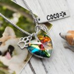 Embrace Their Memory – Custom Pet Memorial Necklace with Rainbow Bridge Pendant – For Cherished Pet Lovers - Image 2