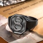 Embrace Timeless Heritage – Initial Engraved Signet Ring – A Cherished Token for Loved Ones - Image 8