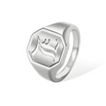 initial engraved signet ring for cherished connections