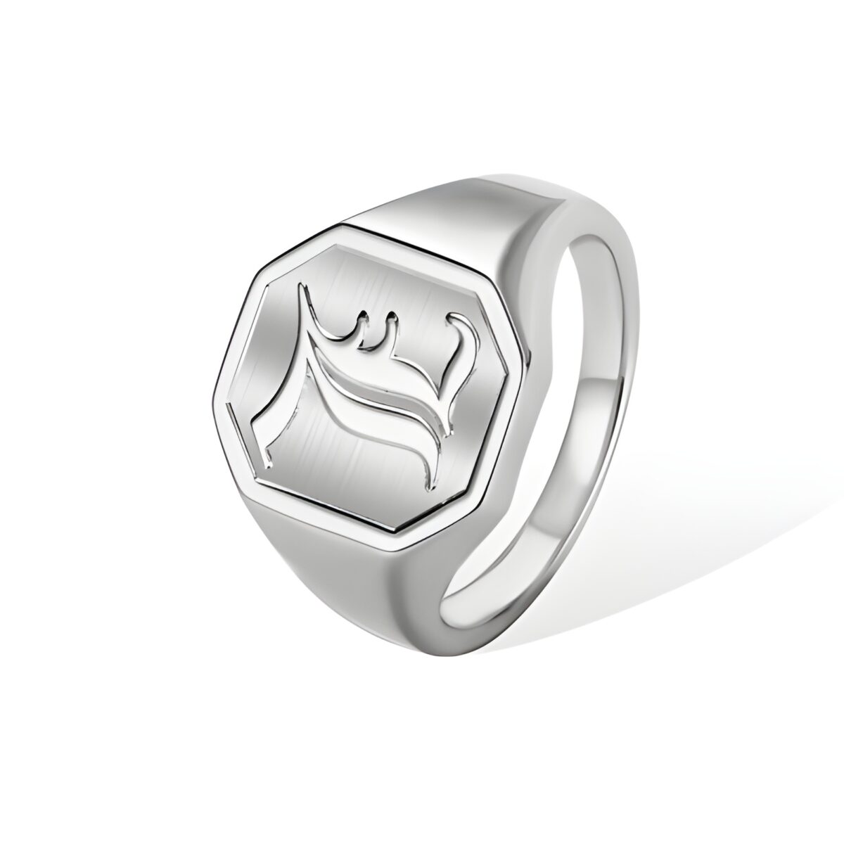 initial engraved signet ring for cherished connections