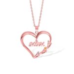Embrace Their Tiny Steps – Custom Heart Necklace with Baby Feet & Birthstones – For Cherished Moms and Grandmothers - Image 3
