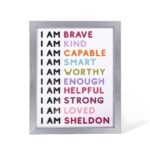 Brighten Little Hearts – Custom Affirmation Art Frame – Encouraging Keepsake for Kids' Rooms - Image 3