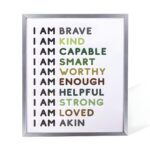 Brighten Little Hearts – Custom Affirmation Art Frame – Encouraging Keepsake for Kids' Rooms - Image 4