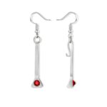 Carry Good Fortune Close – Birthstone Horseshoe Earrings – A Cherished Token for Horse Lovers - Image 2