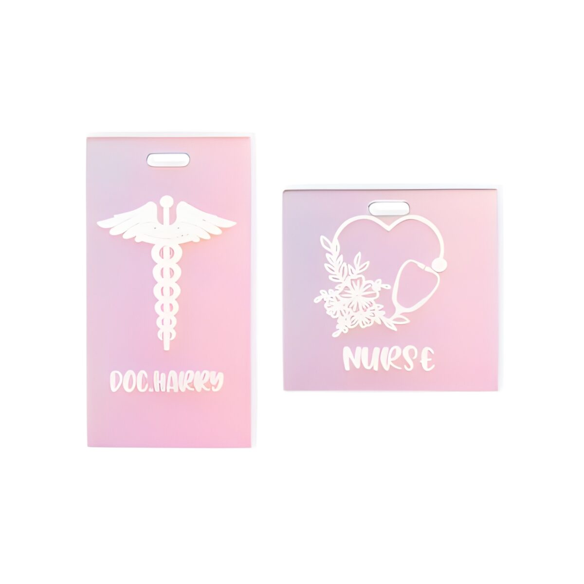 Personalized ultrasound badge buddy for medical professionals