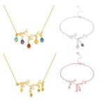 Embrace Your Roots – Family Tree Birthstone Necklace or Bracelet – A Heartfelt Tribute for Her - Image 2
