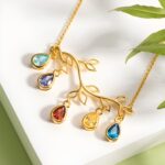 Embrace Your Roots – Family Tree Birthstone Necklace or Bracelet – A Heartfelt Tribute for Her - Image 3