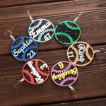 Celebrate Team Spirit – Custom Baseball Earrings with Number – For Moms, Daughters & Loved Ones Cheering on the Game - Image 4