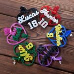 Celebrate Team Spirit – Custom Name & Number Sport Ball Earrings – For Proud Moms and Fans - Image 2