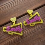 Celebrate Team Spirit – Custom Name & Number Sport Ball Earrings – For Proud Moms and Fans - Image 5