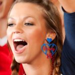 Celebrate Team Spirit – Custom Name & Number Sport Ball Earrings – For Proud Moms and Fans - Image 6