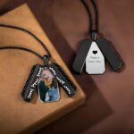 Carry His Legacy Close – Custom Men's Locket Necklace with Birthstone – A Heartfelt Tribute for Dad, Grandfather, or Beloved - Image 2