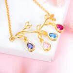 Embrace Your Roots – Family Tree Birthstone Bracelet – A Loving Tribute for Mom - Image 5