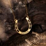 Embrace Luck and Love – Custom Horseshoe Name Necklace – For Equestrian Hearts and Cherished Moments - Image 4