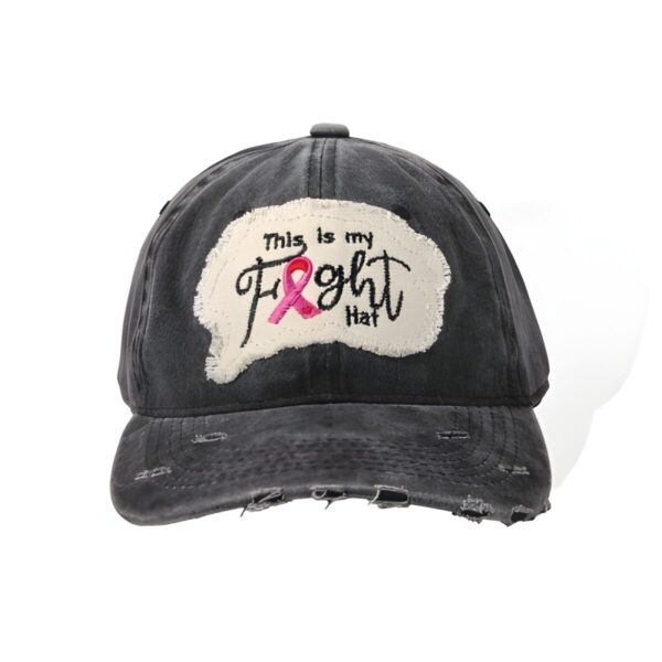 Breast cancer awareness baseball cap for courageous warriors