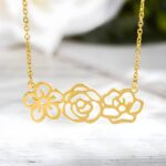 Embrace Forever Blooms – Birth Flower Necklace – A Cherished Keepsake for Mom, Grandma, or Her Special Day - Image 5