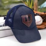 Cheer with Heart – Custom Leather Patch Baseball Hat – For Fans Who Celebrate Every Play - Image 2