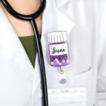 Celebrate Care and Compassion – Custom Pill Bottle Badge Reel – For Healthcare Heroes and Students - Image 6