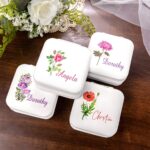 Carry Your Story – Custom Birth Flower Jewelry Travel Case – For Bridesmaids, Mothers & Cherished Moments - Image 2
