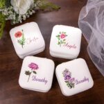Carry Your Story – Custom Birth Flower Jewelry Travel Case – For Bridesmaids, Mothers & Cherished Moments - Image 3