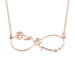 Embrace Endless Love – Custom Infinity Birth Flower Necklace – A Cherished Keepsake for Mom, Daughter & Friends - Image 3
