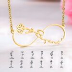 Embrace Endless Love – Custom Infinity Birth Flower Necklace – A Cherished Keepsake for Mom, Daughter & Friends - Image 5