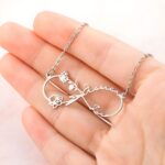 Embrace Eternal Bonds – Infinity Birthflower Necklace with Names – For Mom, Daughter & Cherished Women - Image 4