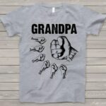 Embrace Family Strength – Custom Dad & Grandpa Cotton Tee – Celebrate Father’s Day with Heartfelt Names - Image 3