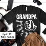 Embrace Family Strength – Custom Dad & Grandpa Cotton Tee – Celebrate Father’s Day with Heartfelt Names - Image 5